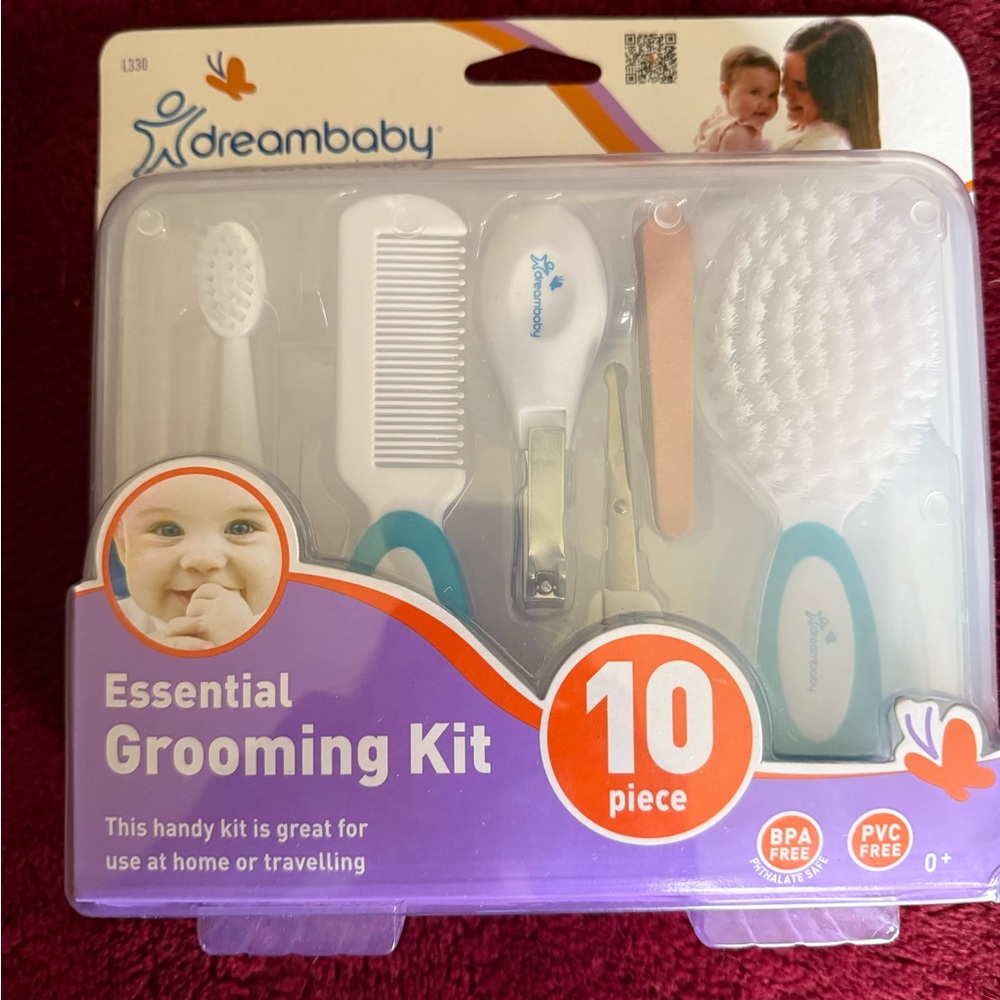 10-Piece Grooming Kit - White and Blue